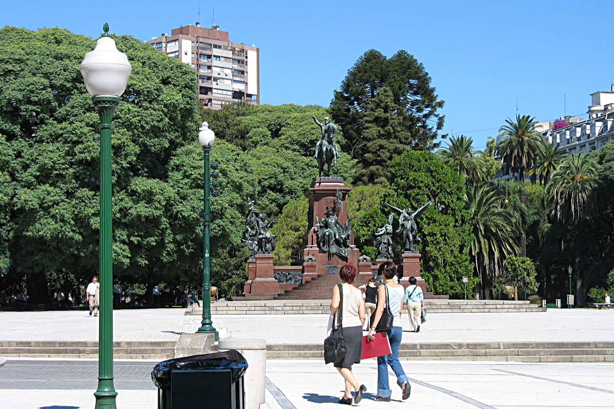 Ein Platz im Herzen von Buenos Aires, Argentinien