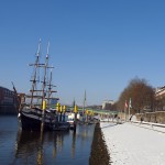 Die Bremer Schlachte im Winter