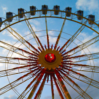 Riesenrad auf der Osterwiese Bremen.