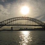 Harbour Bridge mit Abendsonne in Sidney