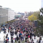 Umzugsteilnehmer an der Parade zum Nationalfeiertag in Stavanger