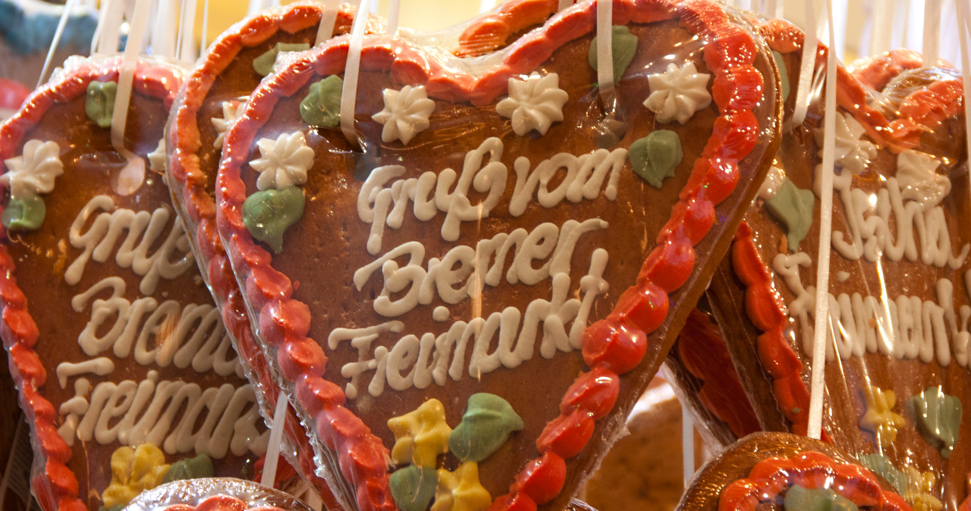 Lebkuchenherz auf dem Bremer Freimarkt