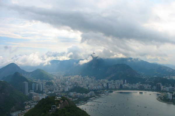 Rio - Blick vom Zuckerhut zur Christusstatue