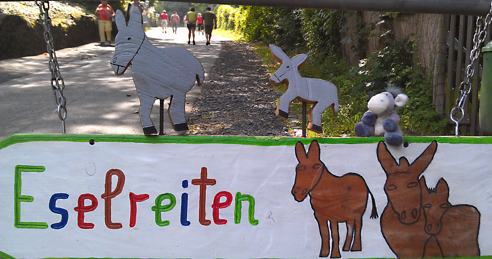 Eselreiten auf der Drachenburg