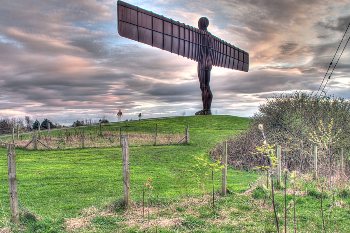 Der Engel des Nordens in der Nähe von Newcastle