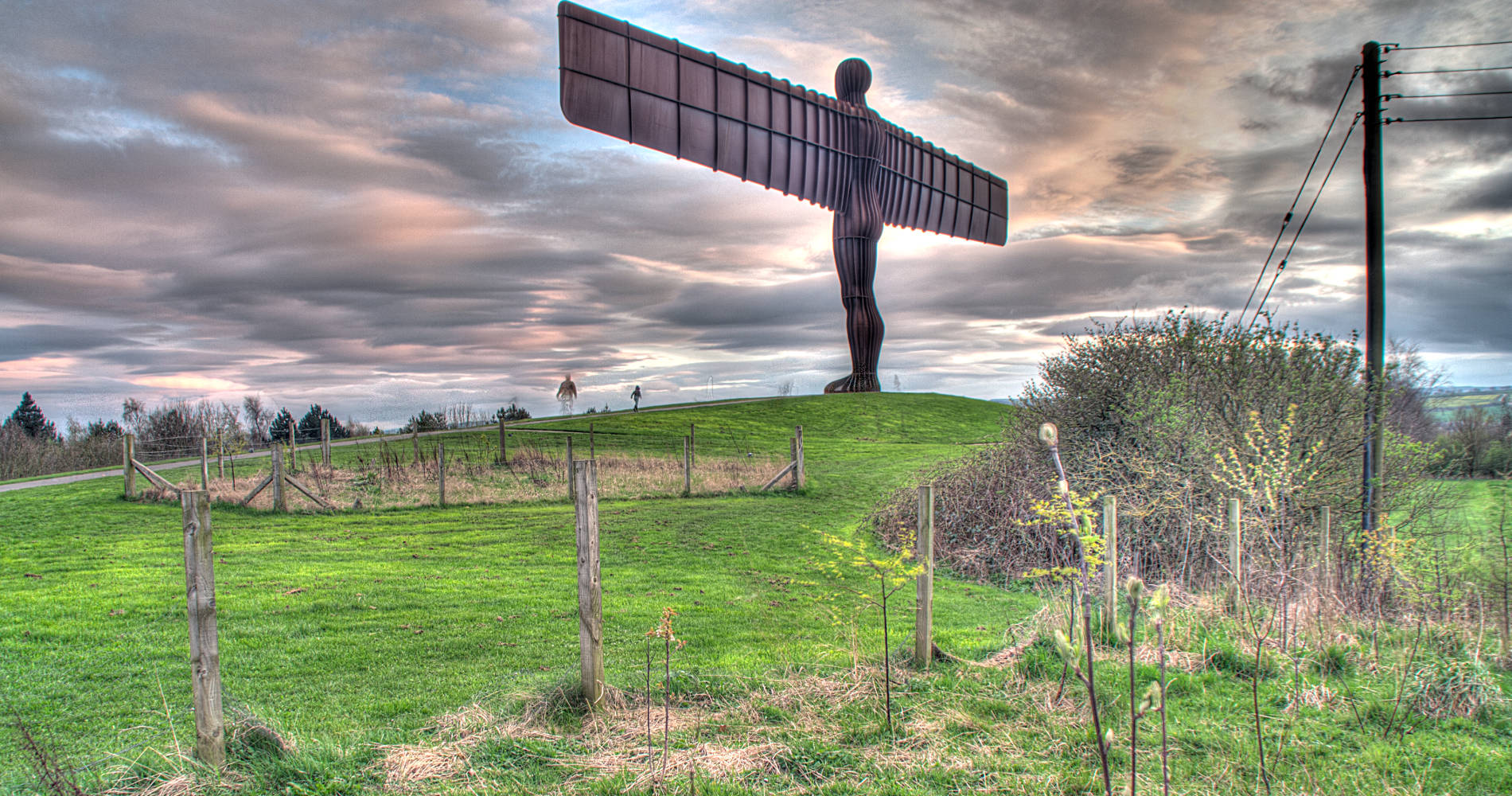 Der Engel des Nordens in der Nähe von Newcastle