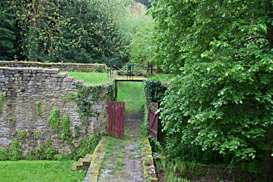 Im Garten von Schloss Eyb in Dörzbach