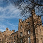 Das Lumley Castle im Norden Englands von Außen