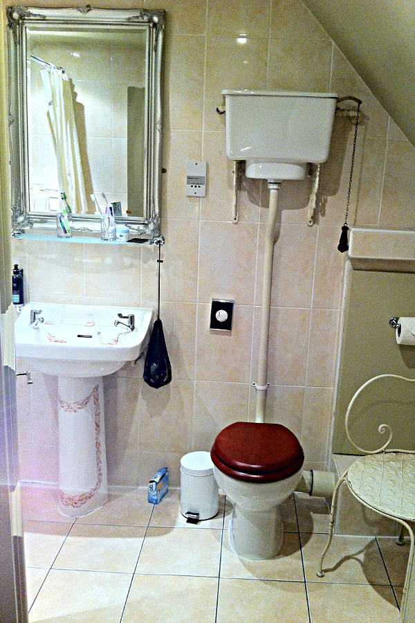 Das Badezimmer im Hotel Lumley Castle