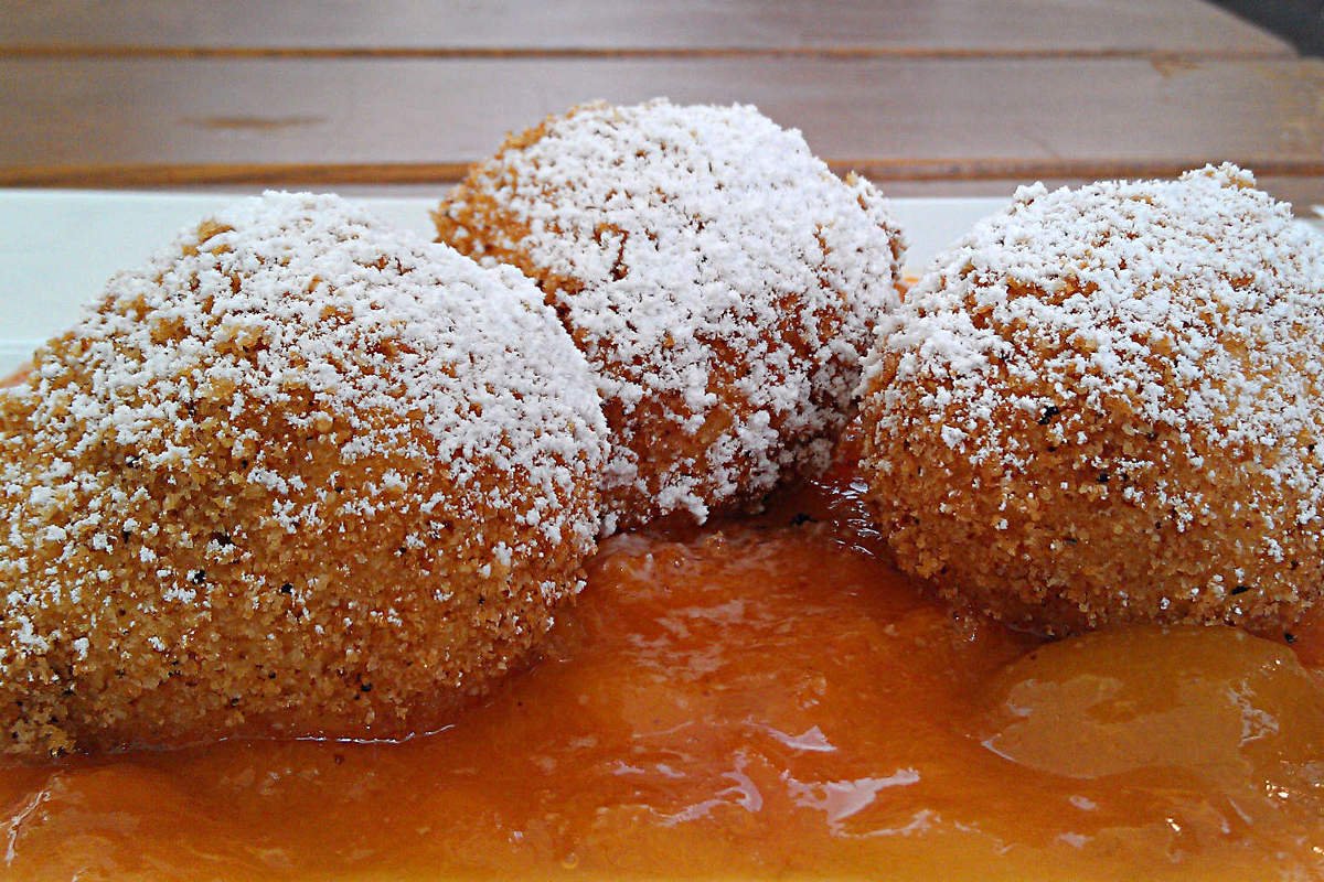 Leckere Marillenknödel in Wien