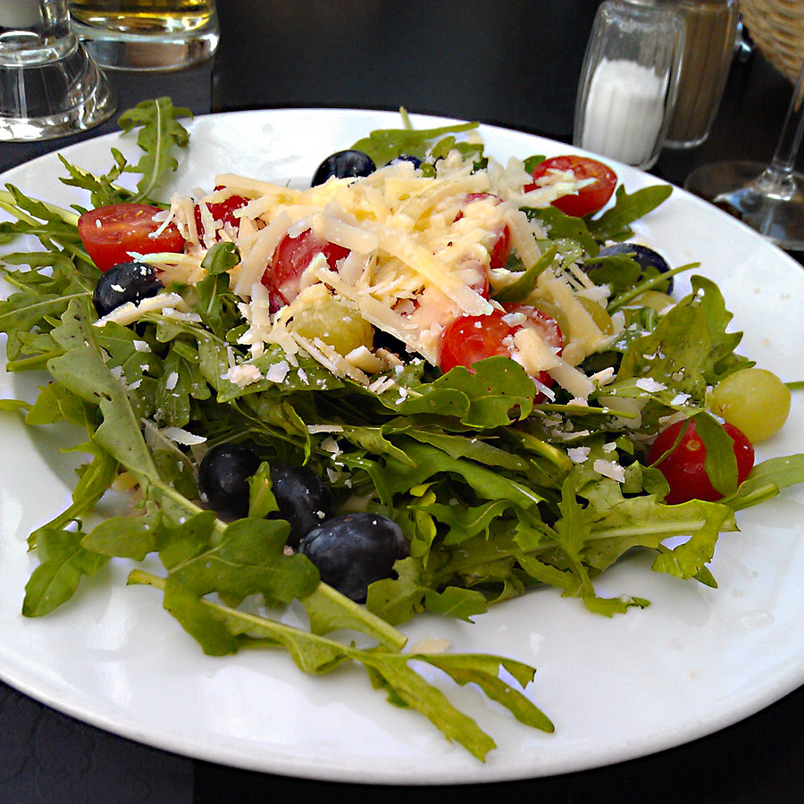 Rucola-Salat im Café Sand Bremen