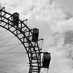 Detail vom historischen Riesenrad auf dem Wiener Prater