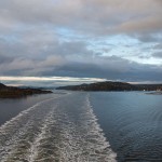 Rückfahrt nach Kiel durch den Oslofjord - bei nicht ganz so schönem Wetter