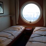 Zwei der insgesamt vier Betten unserer 3-Sterne-Kabine an Bord der Color Magic