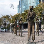 Das Famine Memorial - Erinnerung an die große Hungersnot, die Irland die Hälfte seiner Einwohner kostete.