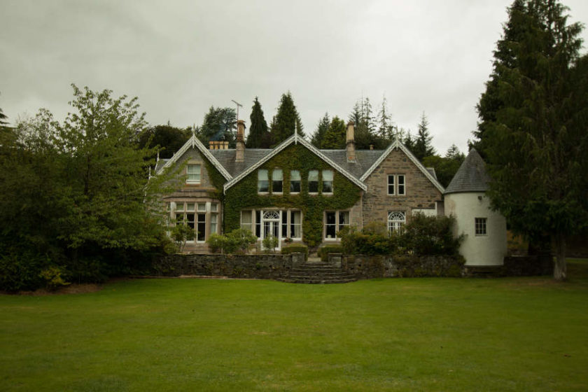 Der Kücheneingang von Scatwell House vom Garten aus gesehen. (c) Carolin Hinz www.esel-unterwegs.de