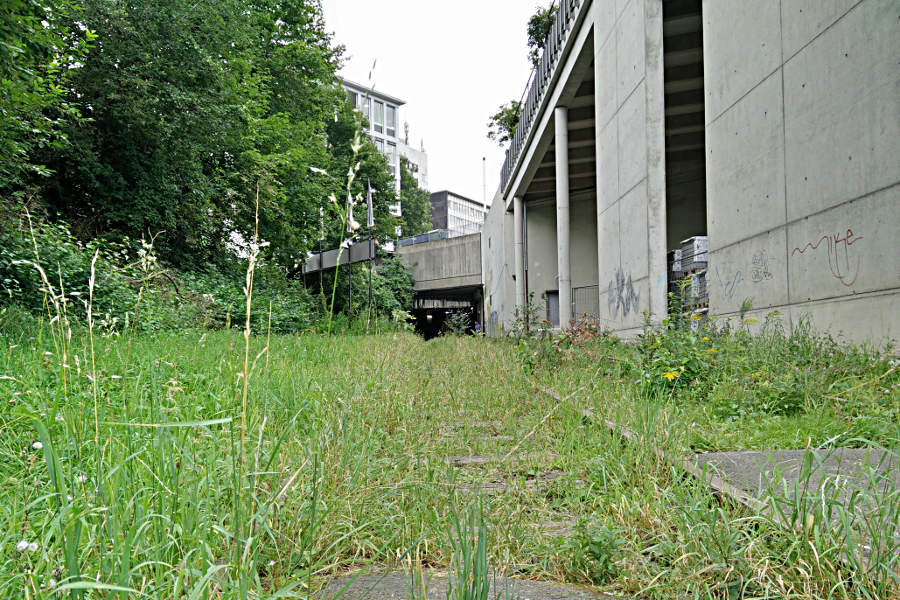 Blick zurück in den Tunnel vom ehemaligen unterirdischen Bahnhof zur documenta in Kassel. (c) Carolin Hinz www.esel-unterwegs.de